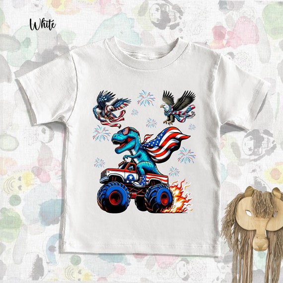Dino USA American Flag T-Shirt 4th Of July Gift Dino USA American Flag T-Shirt 4th Of July Gift