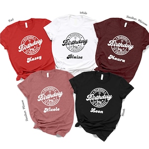 Geburtstags-Trip-Shirt, 30.40.50.60.Geburtstags-Urlaubs-Gruppen-T-Shirts, Geburtstags-Reise-T-Shirts, Sommer-Geburtstags-Kader-Crew-Shirt