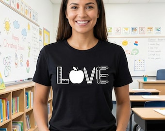 Teacher Love Shirt,Back To School Gift