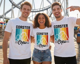 Camiseta vintage de montaña rusa: camiseta de parque de atracciones