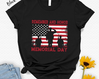 Memorial Day American Flag T-Shirt: Remember & Honor