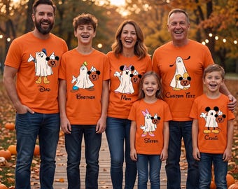 Halloween Family Ghost Shirt: Matching Disney Pumpkin Tee