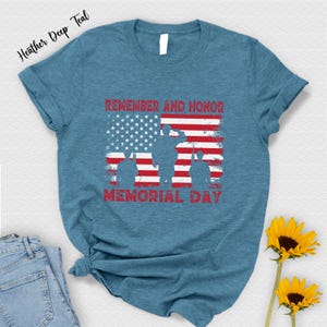 Memorial Day American Flag T-Shirt: Remember & Honor image 4