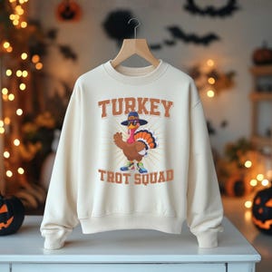 Sweat Turkey Trot Squad : vêtements de Thanksgiving