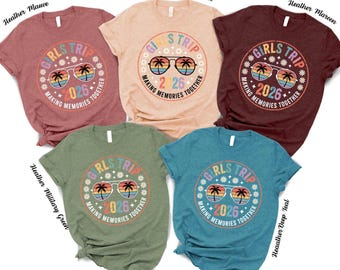 Girls Trip 2026 Matching T-shirt: Summer Beach Vacation Tee - Etsy