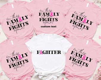 Breast Cancer Awareness T-Shirt: Family Support Warrior Tee