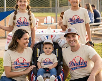 Baseball Birthday Family Shirt, Matching Bday Boy Outfit