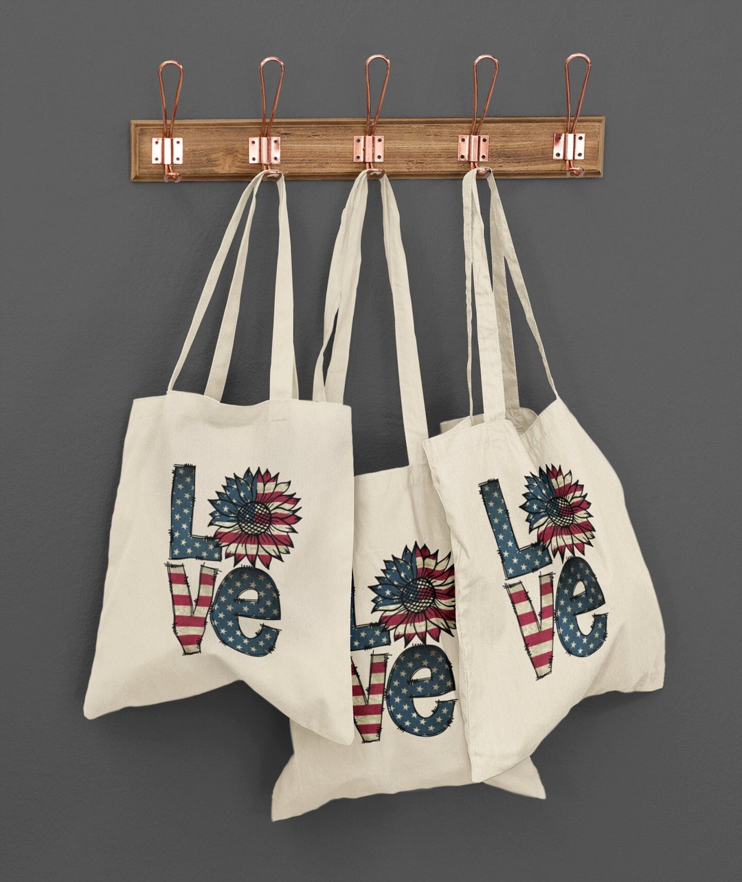 4th of july tote bag 4th of july sunflower tote bag patriotic family