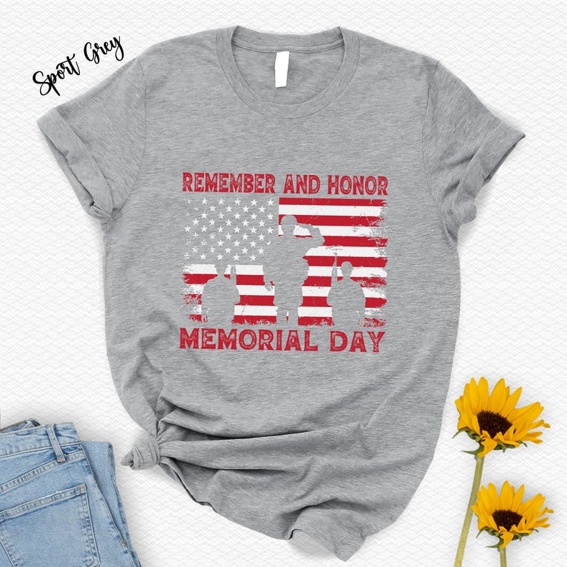 Memorial Day American Flag T-Shirt: Remember & Honor image 5
