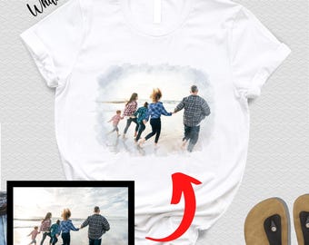 Custom Photo Shirt, Personalized Picture Tee, Family Gift