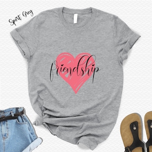Friendship T-Shirt,Best Friend Gift,Friendship Tee,Bestie Shirt,Gift For Her,Birthday Gift For Friends,Bestie Tee,Christmas Gift For Friend