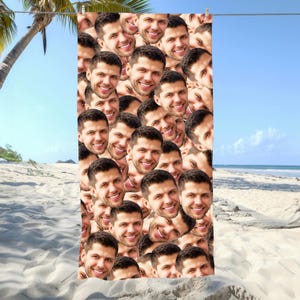 Serviette de plage personnalisée, cadeau unique pour papa, bonbonnière à la piscine, cadeau secret au père Noël, voyage d&#39;été en famille à la plage, cadeau croisière