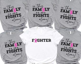 Breast Cancer Matching Family Shirts: Pink Ribbon Awareness Tee