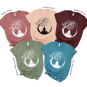 Yoga Lover Shirt, Meditation T-Shirt, Aesthetic Pilates Namaste Shirt, Yoga Gifts For Her, Mental Health Shirt, Motivational Women Tshirt