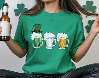 Irish Beer Flag Shirt, St Patricks Day Drinking Tee