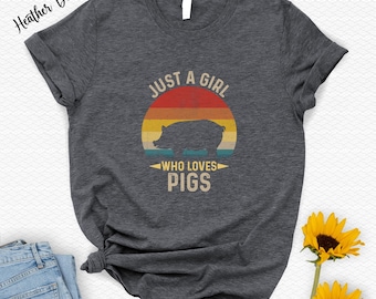 Just A Girl Who Loves Pigs Sweatshirt - Animal Lover Gift