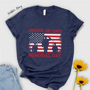 Memorial Day American Flag T-Shirt: Remember & Honor image 2