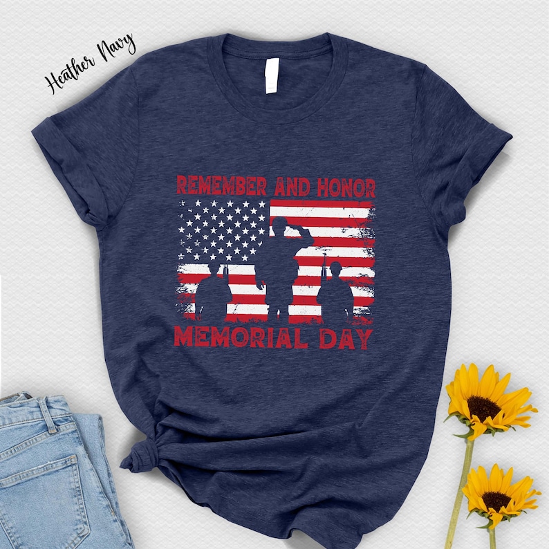 Memorial Day American Flag T-Shirt: Remember & Honor image 2