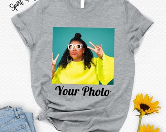 Custom Photo T-Shirt, Personalized Picture Tee, Family Reunion Gift