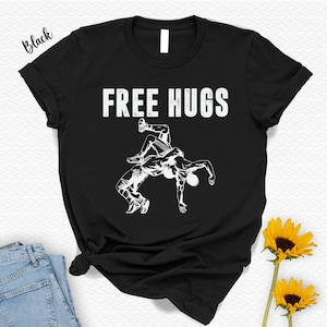 Free Hugs Wrestling Sweatshirt: Sports Long Sleeve Shirt image 8