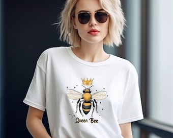 Queen Bee T-Shirt: Vintage Honey Bee Lover Gift