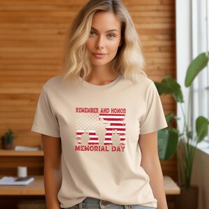 Memorial Day American Flag T-Shirt: Remember & Honor image 3
