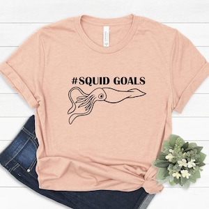 Camiseta &quot;Squid Goals&quot;, camiseta divertida &quot;Squad Goals&quot;, camiseta de viaje familiar, camiseta del zoológico, camiseta de viaje al zoológico, camiseta de calamar, camiseta familiar a juego