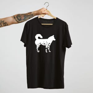 Camiseta con estampado floral de husky siberiano: Regalo para amantes de los animales imagen 6