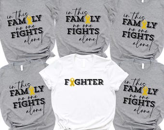 Childhood Cancer Survivor Shirts: Gold Ribbon Support Squad T-shirt