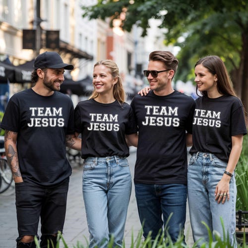 Team Jesus Shirt: Christian Gift, Faith Religious Tee