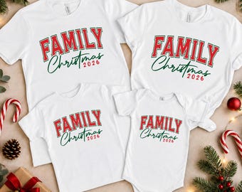 Family Christmas 2026 Shirts,First Christmas Tee and Onesie