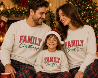 Family Christmas 2026 Sweatshirts, Festive Season Clothes