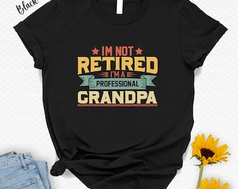 Professioneel T-shirt opa, pensioencadeau voor mannen