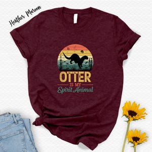 Koszulka Otter is My Sprit Animal, Prezenty dla dzieci, Wyjątkowy prezent świąteczny, Koszulka dla miłośników zwierząt, Prezent Otter, Koszulka Sea Otter, Prezenty dla mamy, Prezent dla niej