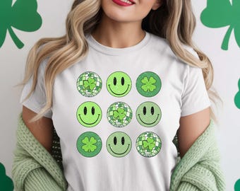 St. Patrick's Day Smiley Face Shirt:Fun Irish Outfit
