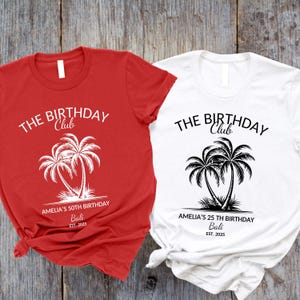 Das Geburtstags-Club-Shirt, Geburtstags-Gruppen-Shirt, Geburtstags-Mädchen-Reise-T-Stück, Geburtstags-Kreuzfahrt-Crew, Geburtstags-Urlaubs-Wochenendgeschenk, Strand-Geburtstag