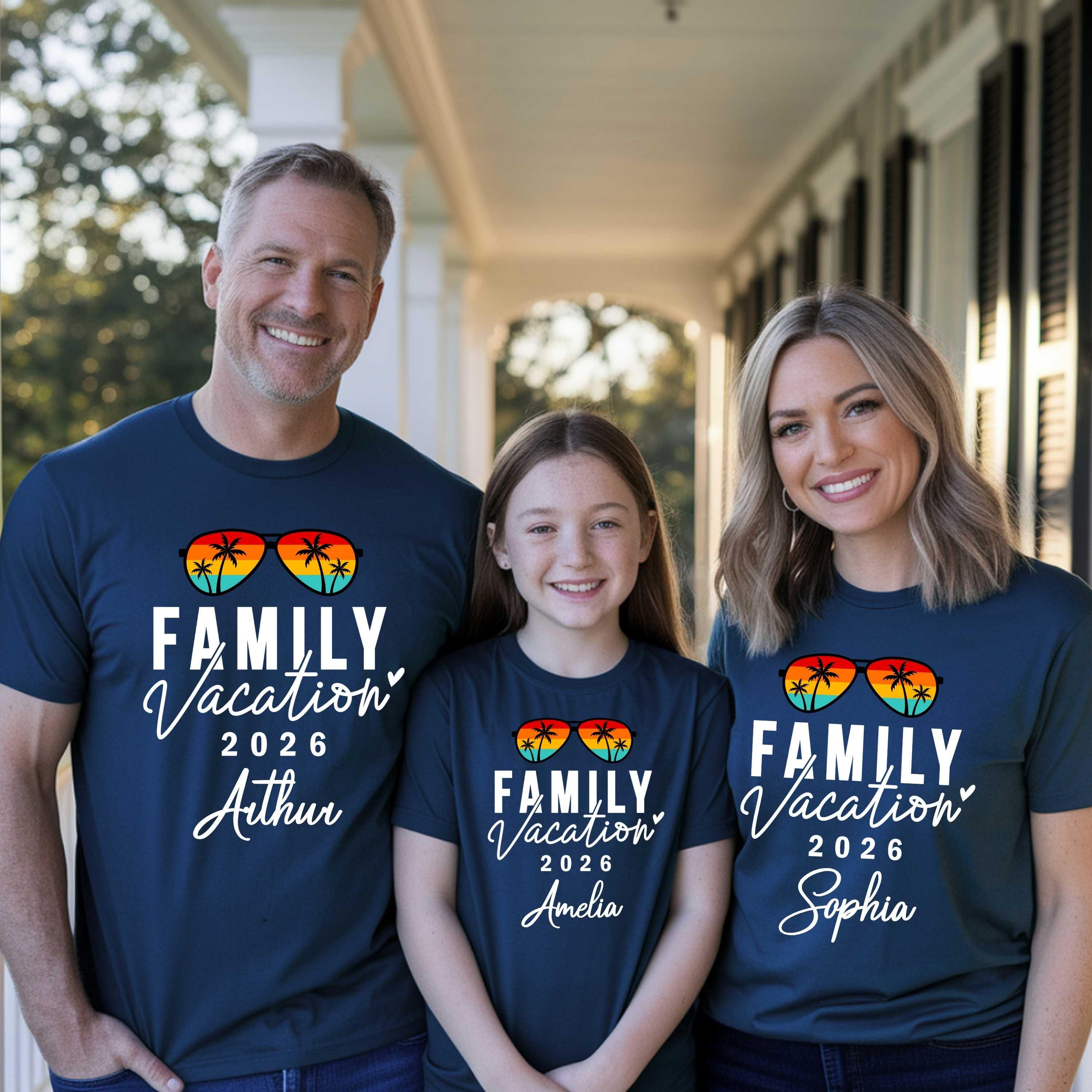 Family Vacation 2026 T-shirt: Matching Summer Tees - Etsy