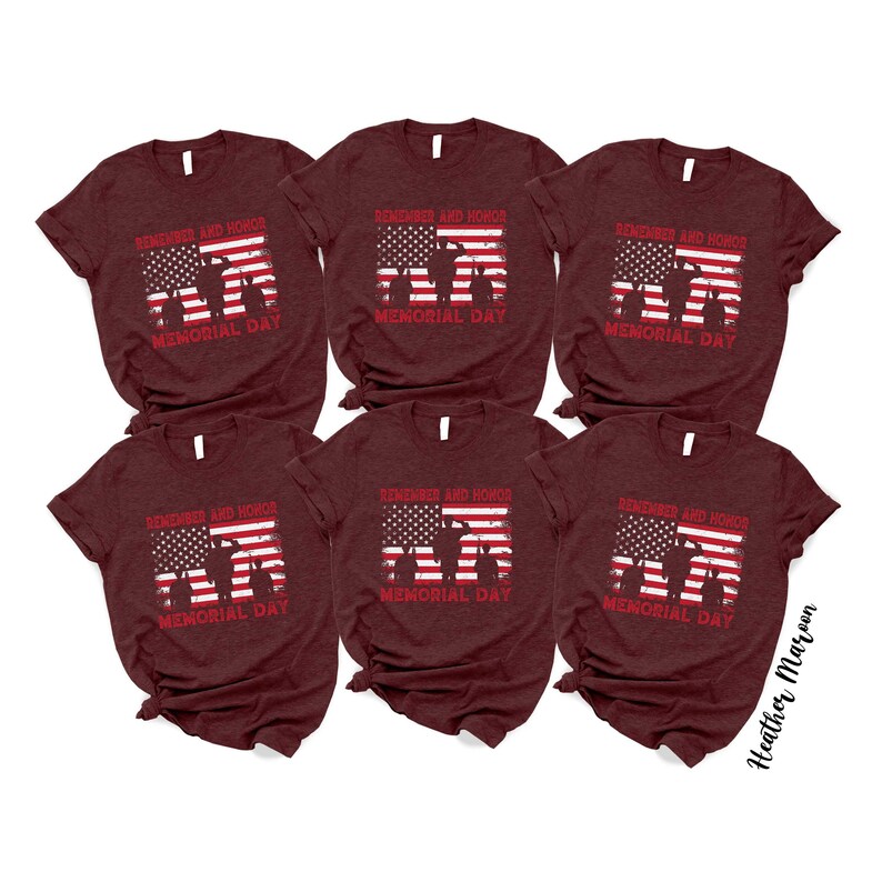 Memorial Day American Flag T-Shirt: Remember & Honor image 6