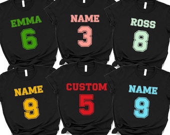 Aangepast sportnummershirt: gepersonaliseerd teamvakantiecadeau