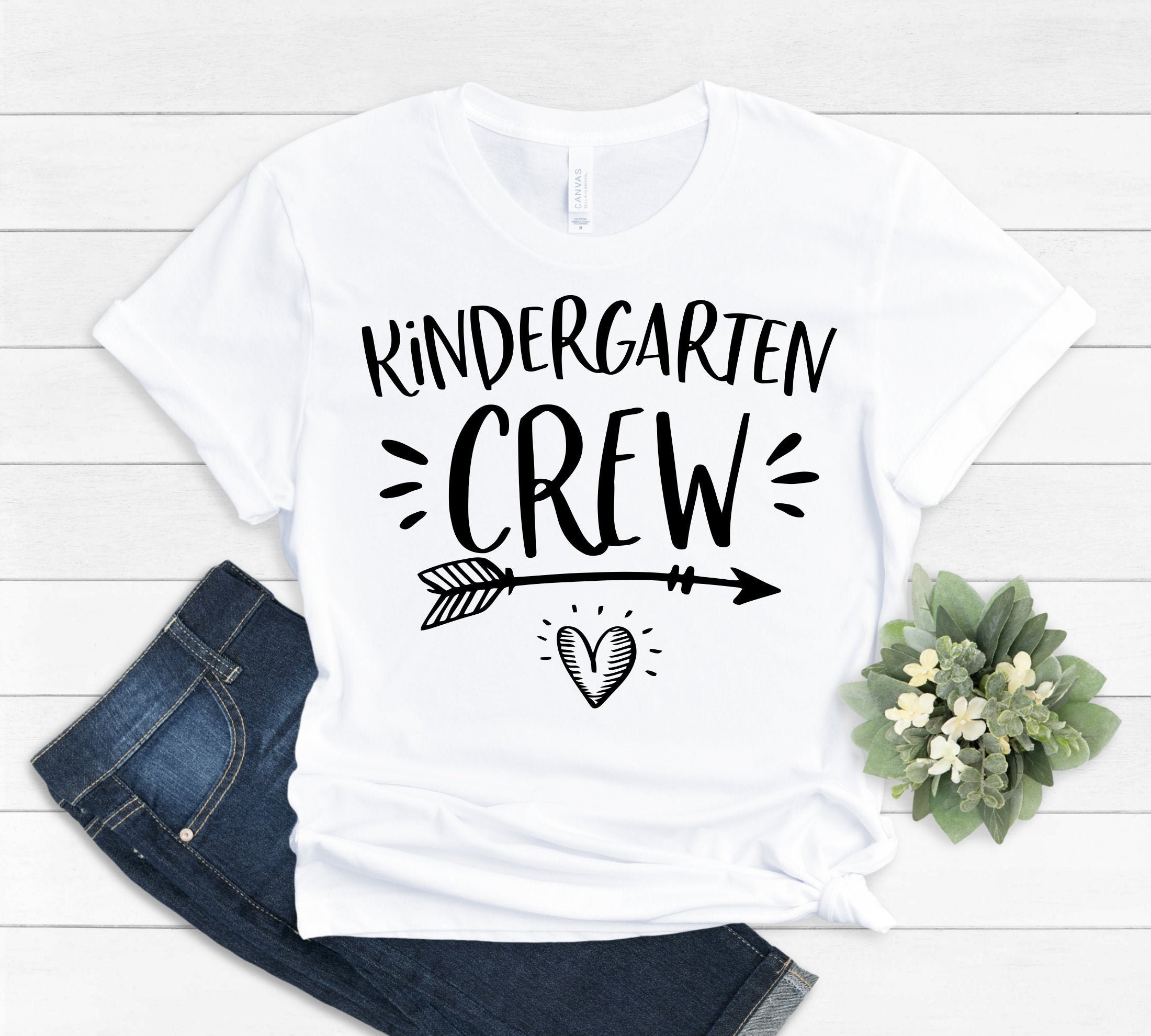 Discover Kindergarten Crew, Teacher Shirt, Kinder Squad, Kindergarten Tribe, School Teacher, Teaching Shirt, Teacher Team, Unisex Graphic Tee