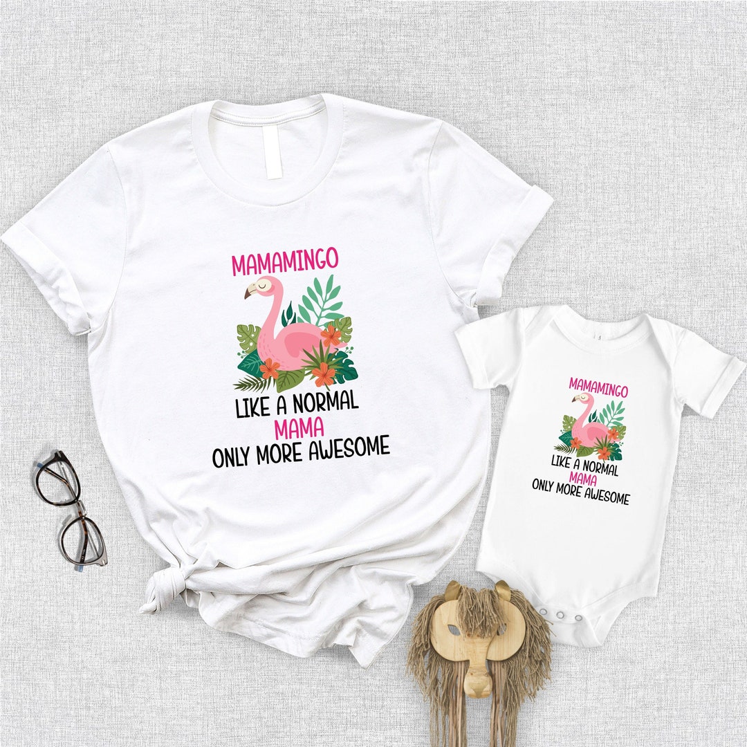 Mother's Day Flamingo Shirt, Mamamingo T-shirt, Pink Flamingo Mama Tee ...