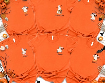 Disney Halloween Family Shirt: Mickey Minnie Ghost Tee