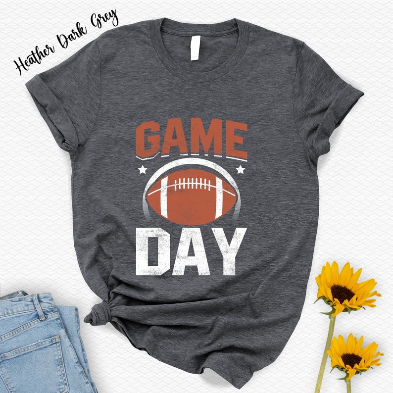 Game Day Sweatshirt, Super Bowl Hoodie, Football Lovers Long Sleeve, Sport Lovers Shirt, Gifts for Mom, Football Fan Gift, Super Bowl Party image 3