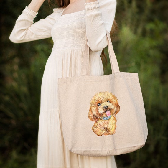 Dog lover tote bag hotsell