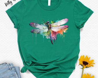 Dragonfly T-Shirt: Botanical Goblincore Boho Women's Tee