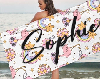 Personalized Beach Towel: Funny Summer Gift for Kids Teens Toddlers