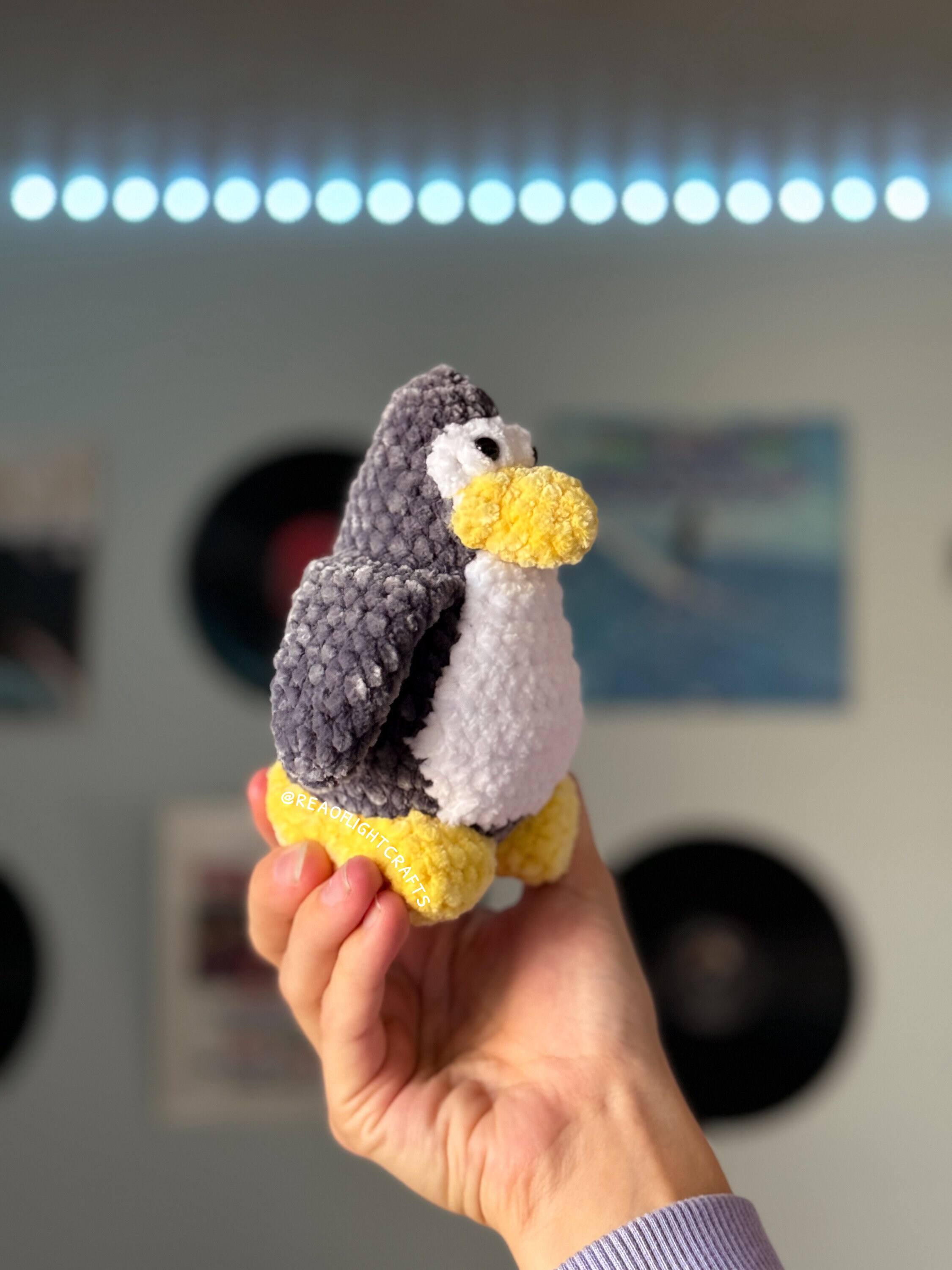 PREORDER GREY Club Penguin Inspired Plush Hand Crocheted - Etsy