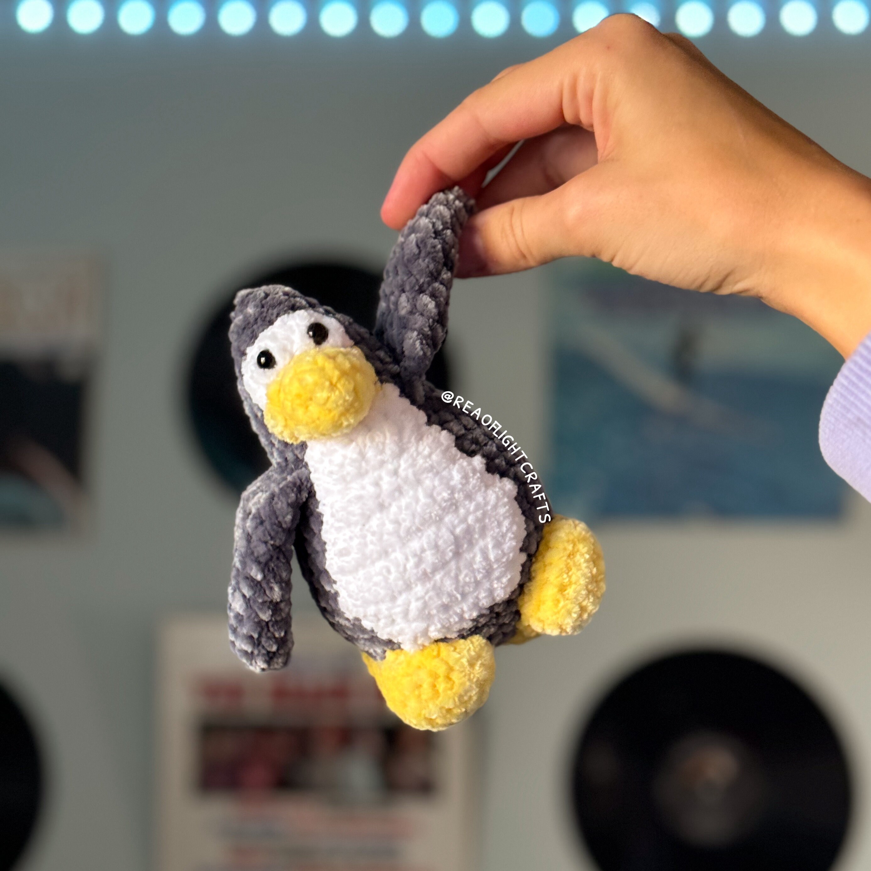 PREORDER GREY Club Penguin Inspired Plush Hand Crocheted - Etsy