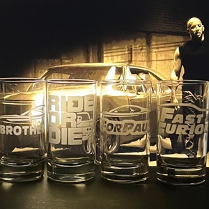 Driving Movie Glass set