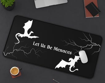 Fourth Wing Desk Mat: Dragon Gaming Mouse Pad, Book Lover Gift